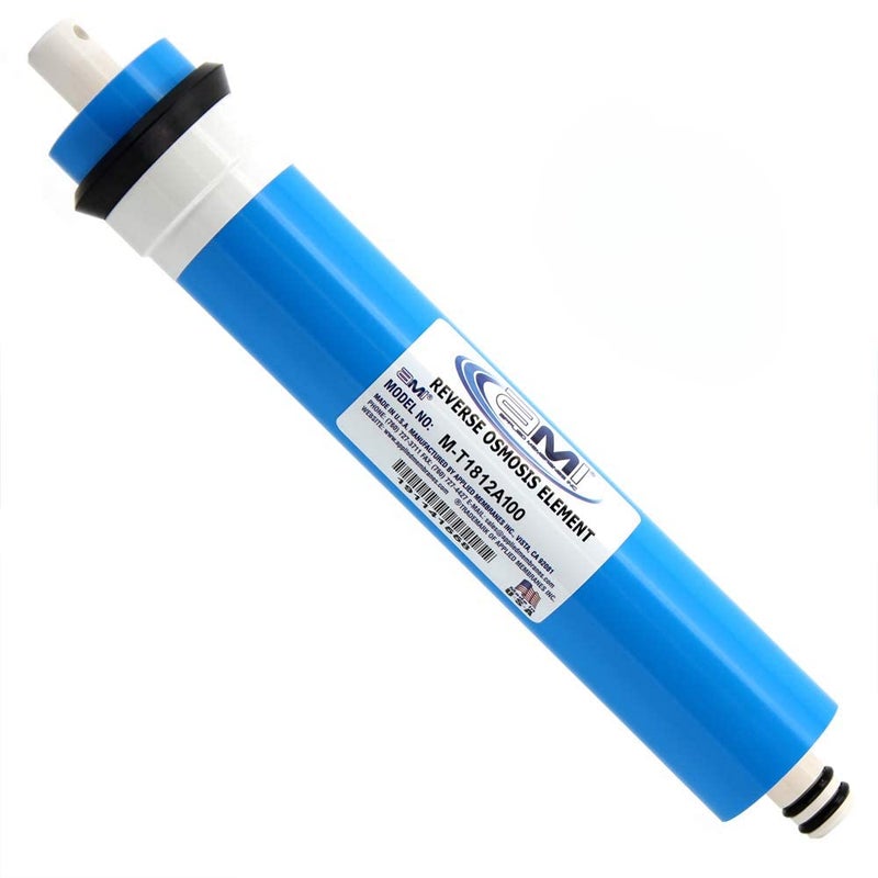 APPLIED MEMBRANES INC. 100 GPD Reverse Osmosis Membrane | RO Membrane Water Filter Replacement for Reverse Osmosis Water Filtration System | 1.8” x 12” Universal Compatibility | Made in USA - Image 1